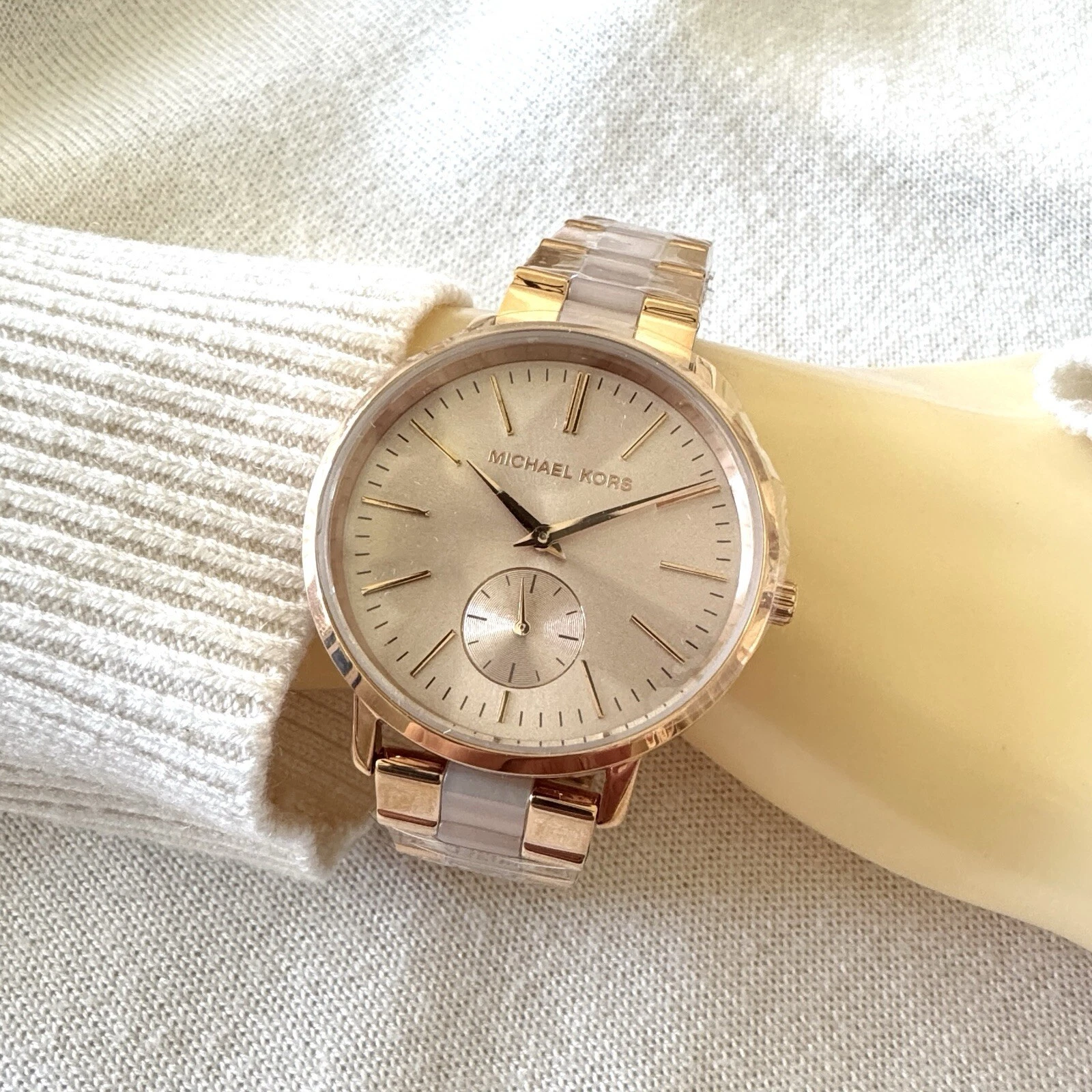 MICHAEL KORS JARYN oro rosa MK3661 nuovo con etichette