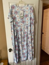 YesNo   BLUE Casual Maxi Dress, Lounger, Gown with pockets. New with Tags SIZE L