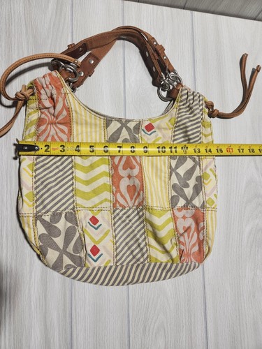 Fossil Long Live Vintage Boho Hippie Hobo Flower Purse Bag - Picture 2 of 6
