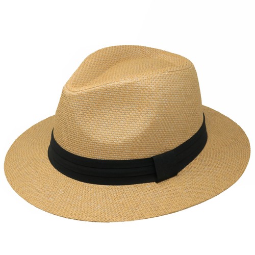 Wide Brim Woven Straw Panama Hat 