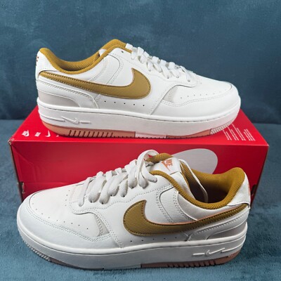 Nike Gamma Force Women's White/Bronze Swoosh Casual Shoes Size 10 DX9176 105