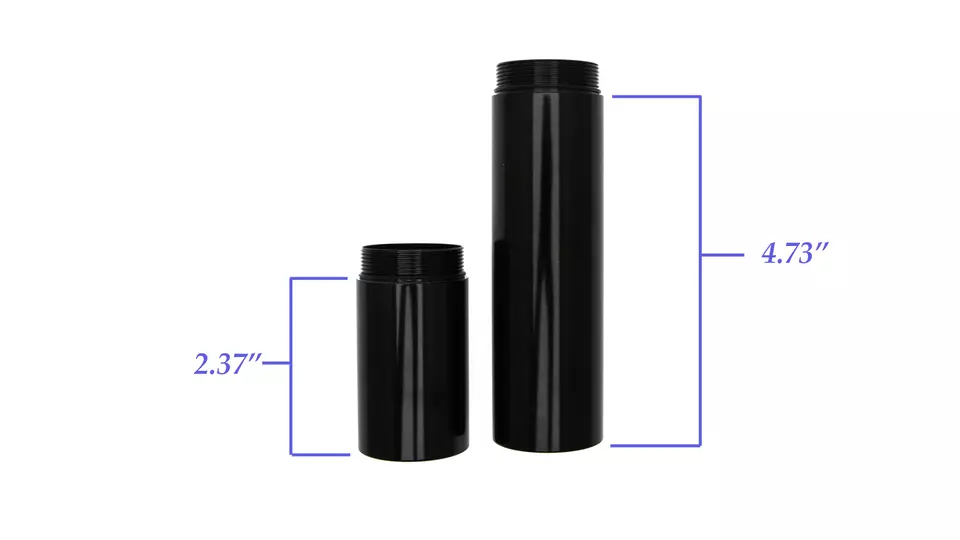 Tubo de extensión de batería de celda 1D o 2D para cuerpo de linterna Maglite. - Imagen 2 de 4