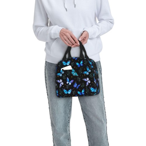 Butterflies Lunch Box for Women Men Insulated Lunch Bag Women Cute Lunch Bags... - Picture 6 of 9