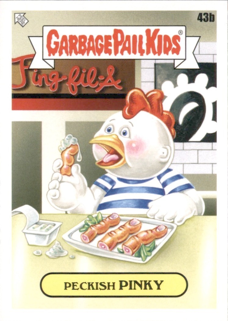 2021 Topps Garbage Pail Kids Food Fight #43b Peckish Pinky front
