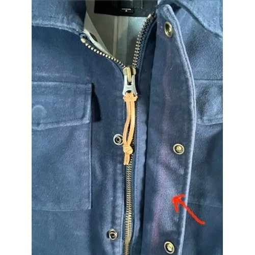 Obey Worldwide Mens M Navy Blue Zip Up Field Jacket Utility Coat Heavy Felt image 15
