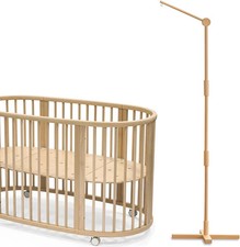 Crib Mobile Arm Wooden Floorstanding - 61 Inches Mobile Arm for Crib Movable Bab