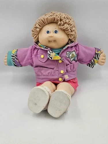 Vintage Cabbage Patch Kids Doll 1978-1982 Tan Hair Blue Eyes