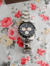 Philip Watch Cronografo Uomo Quarzo Acciaio 42mm Quadrante Nero Tachimetro