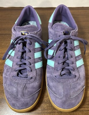 Adidas Hamburg Originals RARE Trainer Shoes Purple Aqua Gum US Size 10.5 |  eBay