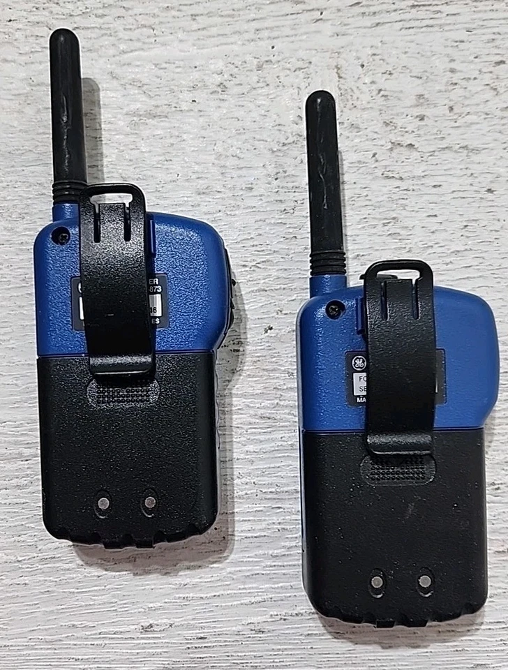 General Electric 3-5873 Azul Transceptor FM Radio bidireccional Walkie Talkie Lote de 2 Foto 3 de 4