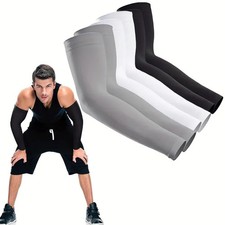 3 Pairs Unisex Sun Protection Arm Sleeves Breathable Cooling Arm Covers For Outd