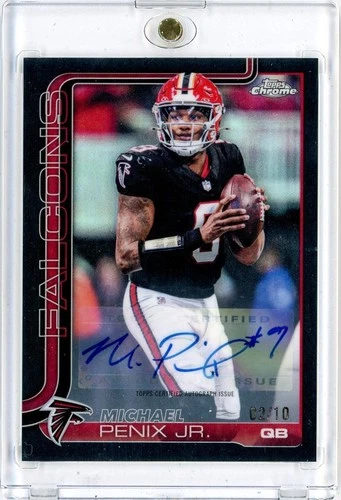 2025 Topps Chrome Michael Penix Jr. Chrome Autographs (RAW)