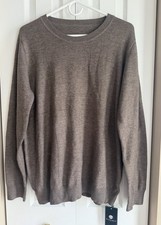 Women s XL Crewneck Sweater, Long Sleeve Knit Pullover, NEW with Tags