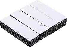 20 PCS Heavy Duty Hook Loop Adhesive Strips 1x4 Black Sticky Back Fastener