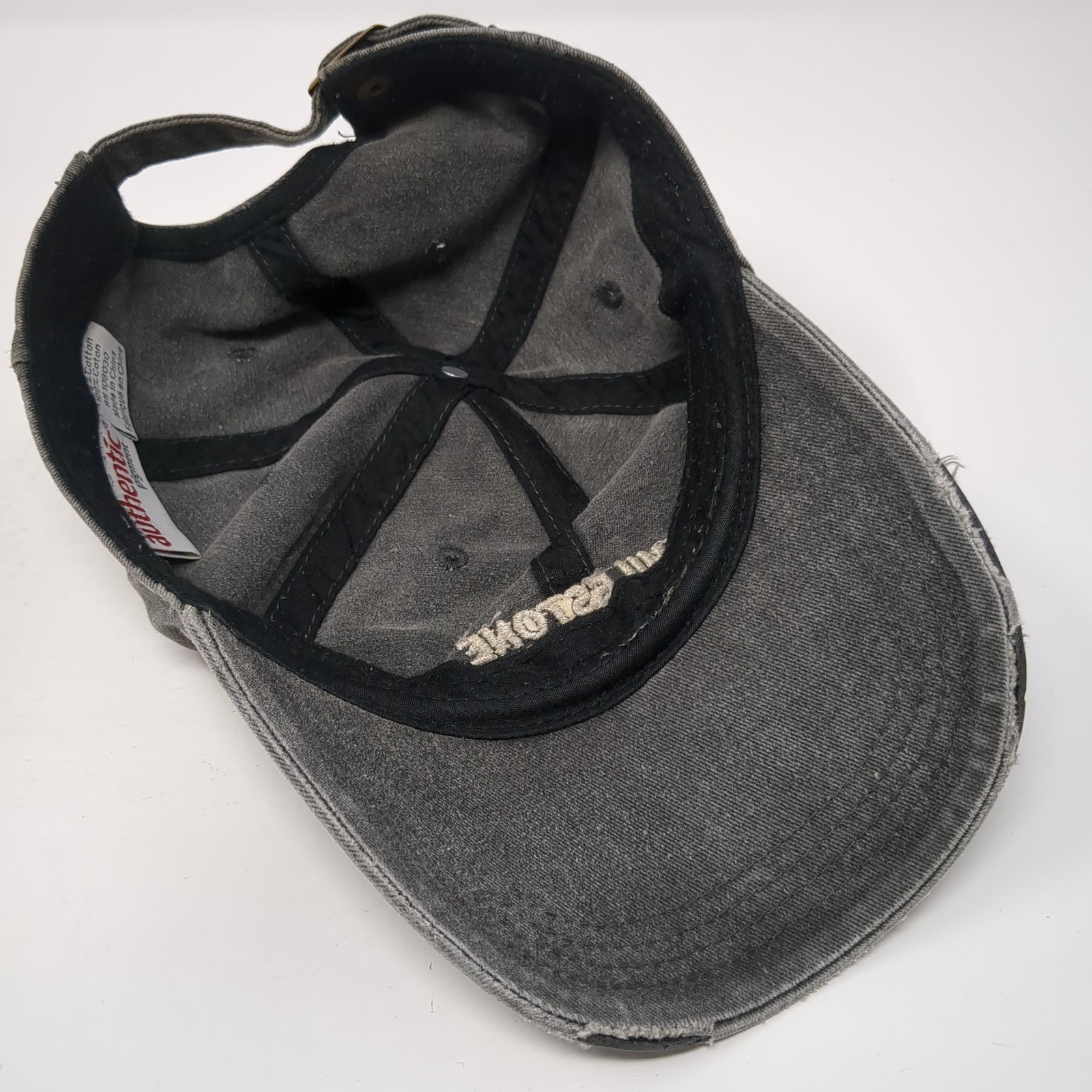 Milestone Running Slideback Baseball Hat Gray One… - image 7