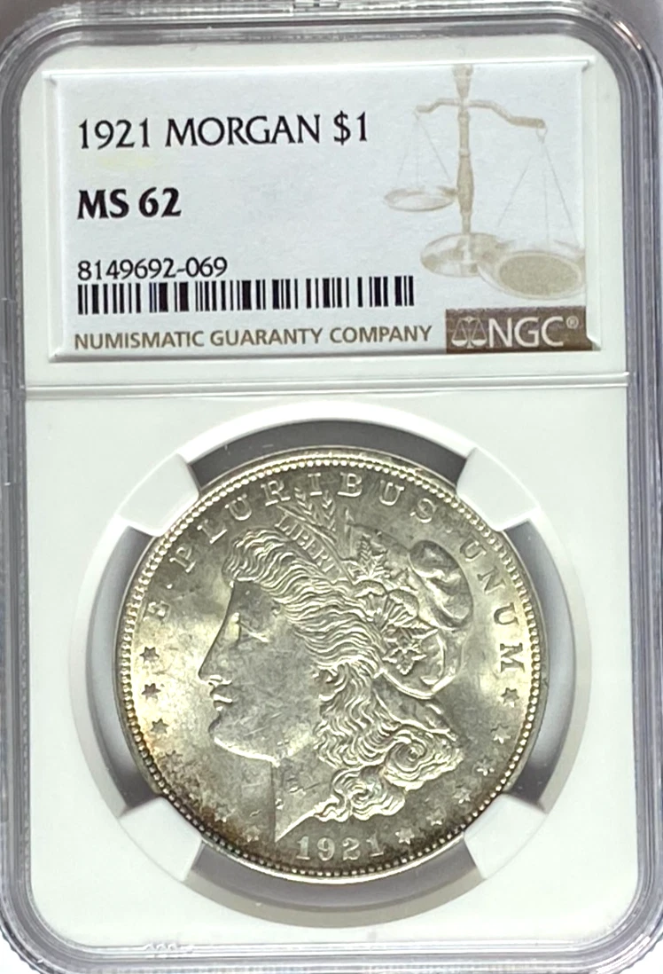 MS 62 Graded 1921 Year Morgan US Dollars (1878-1921) for sale | eBay