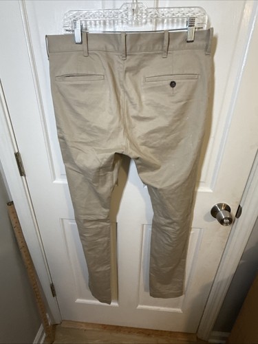J. Pantalone tecnico uomo Crew Factory slim fit kaki 32x34 - Foto 7 di 8