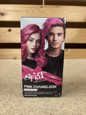 Splat | Complete Kit | Hair Dye | Semi-Permanent | Long Lasting | Pink Chameleon