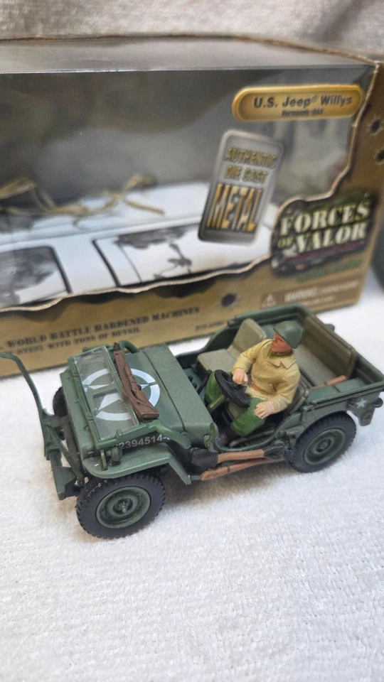 1:32 US Jeep Willys 1944 and German Schwimmwagen Type 166 Normandy 1944 - Image 3 of 4