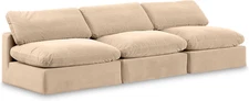 189Beige-S117 Comfy Collection Modern | Contemporary Upholstered Modular Sofa, S