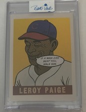 2025 Brad Davis Art Leroy Satchel Paige Artist signed Card 4/40 Encased