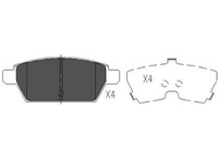 Kavo Parts BremsbeläGe Bremsbelagsatz FüR Mazda 6 Station Wagon GY GG