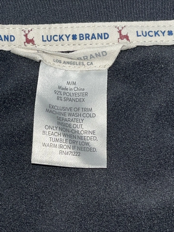 Pullover Lucky Brand para mujer mediano cuello en V manga larga gris informal polar Foto 4 de 4