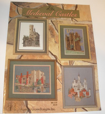 Medieval Castles by Jeanette Crews cross stitch pattern leaflet