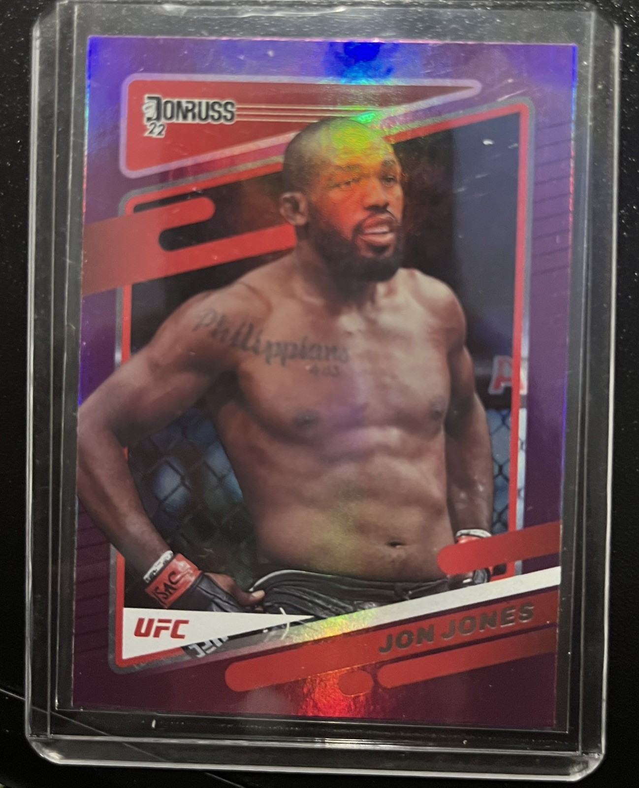 2022 Donruss UFC - Purple Flood #12 Jon Jones