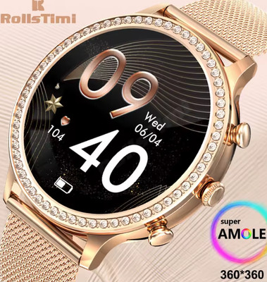 Smartwatch Damen Android Bluetooth Anruf Blutdruck Herzfrequenz Funktion