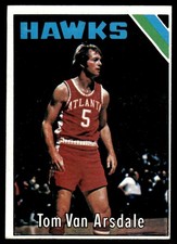 1975-76 Topps Basketball Tom Van Arsdale Atlanta Hawks #7 Card EX+