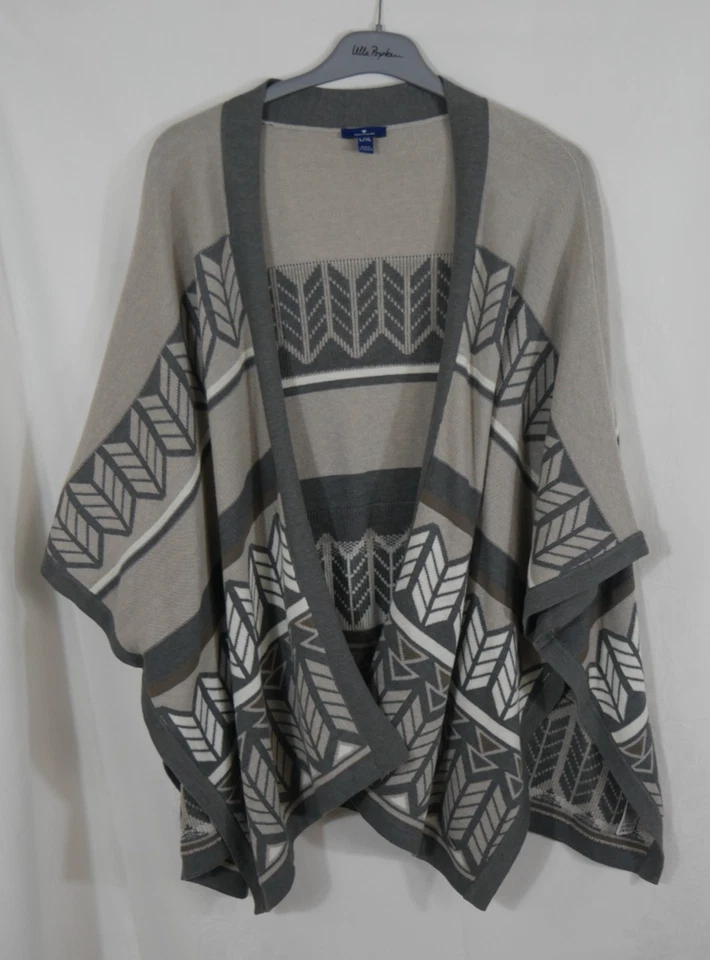 Damen TOM TAILOR Strickjacke Überwurf Lagenlook Weich Elegant Größe 44/46/48 NEU - Image 2 of 4