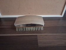 Vintage Men's Chromium Plated Wooden  Hair Brush, 1960s