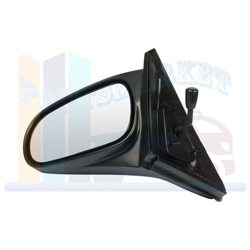 Pair For Honda Civic 1996-2000 Manual Remote Mirrors Black Mirrors - Picture 3 of 12