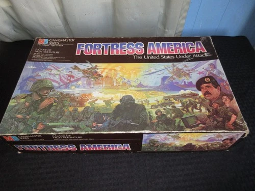 Vintage 1987 Fortress America Game Board Game Milton Bradley Complete