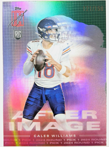 Caleb Williams [Green] #AI-6 2024 Topps Signature Class After Image card