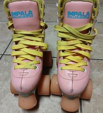 Pre-Owned Pink Impala Model "SIDEWALK" Quad Roller Women's Skates Size 1 W