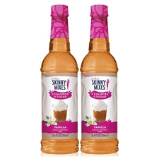 Jordan's Skinny Syrups, Sugar Free Flavoring Syrup, Vanilla, 25.4 Fl Oz (2 Pack)