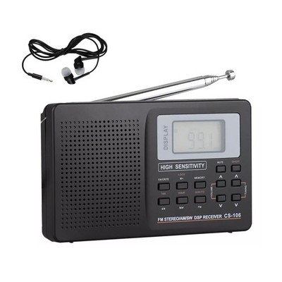 Portable Digital Radio LCD Display FM/AM/SW/MW Full Frequency Receiver