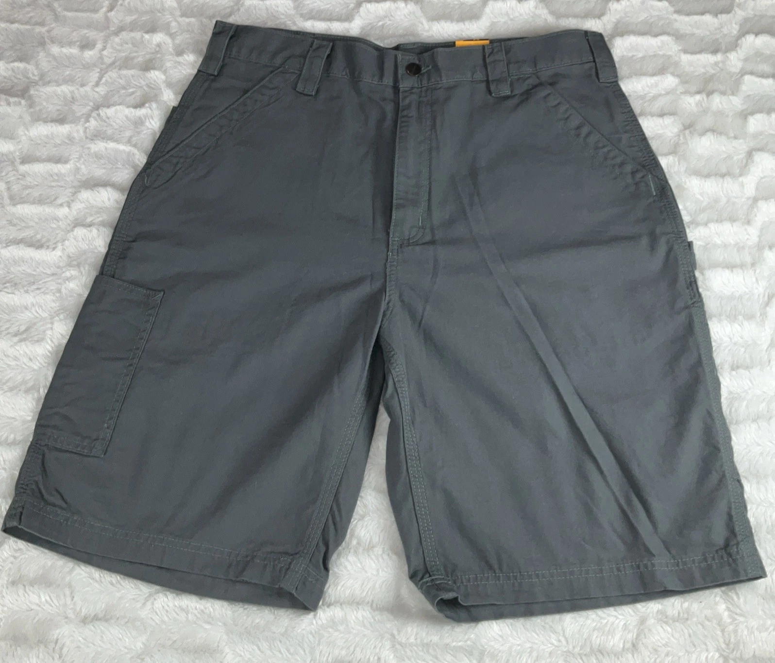 Carhartt Mens Gray 36 Camo Cargo Shorts Relaxed Fit Rugged Outdoor Summer Casual