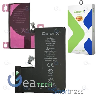 COLORX BATTERIA DIAGNOSTICABILE APPLE IPHONE 14 PRO A2890 RIMOZIONE ERRORE PERCENTUALE