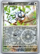 Starly - Reverse Holo - Scarlet Violet 148/198 Yuka Morii Pokemon Card NM