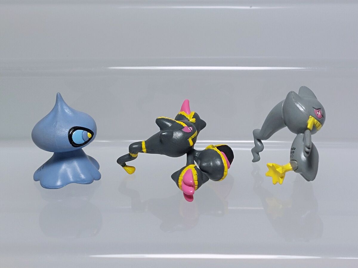 Mega Banette Shuppet Pokemon Figure Set T-ARTS Get Collections & Bandai  1-1.2in