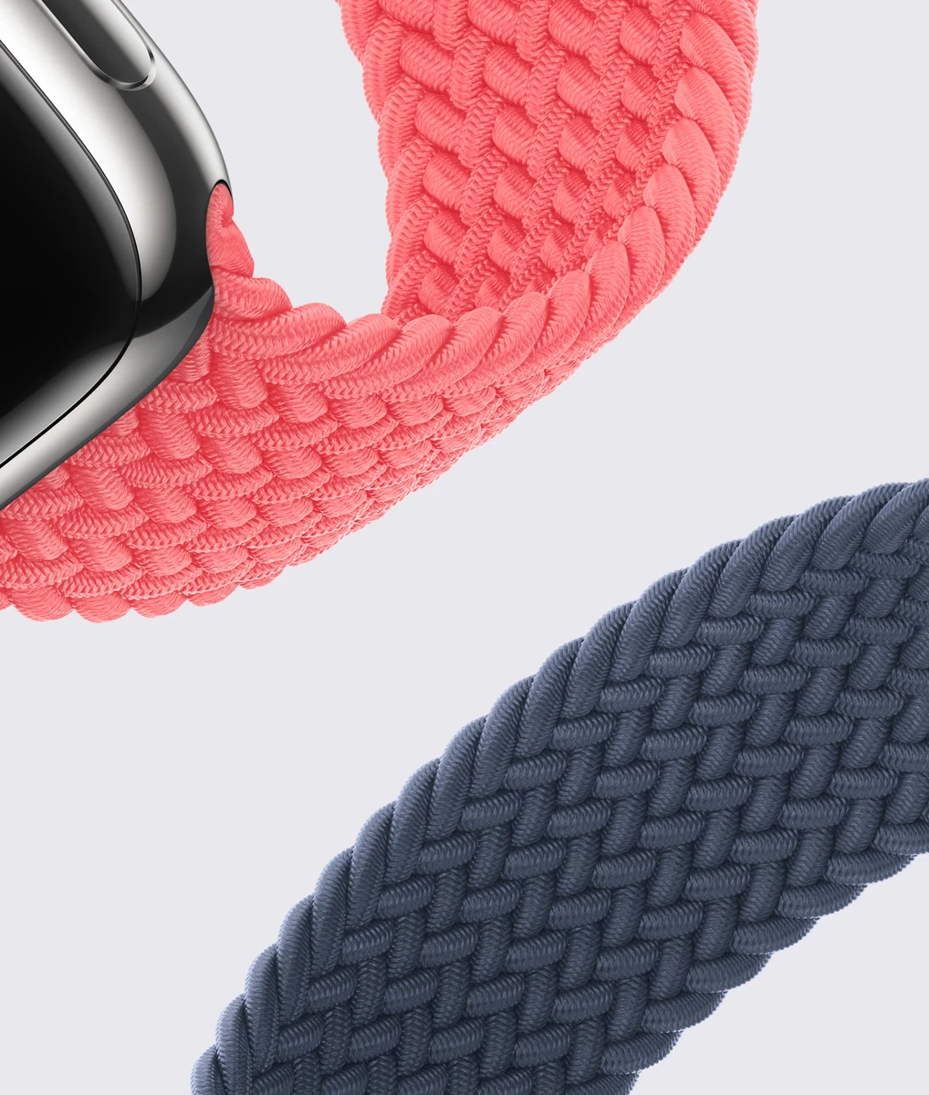 New 2023 Apple Watch Braided Solo Loop Choose Case 41 45 and Band Size 1 12