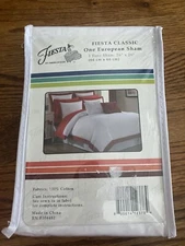 Fiesta Classic Red Euro Sham 26x26”