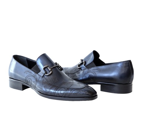 De Gier Bespoke Italian Leather Blutcher Dress Shoes Size 11  display picture 2