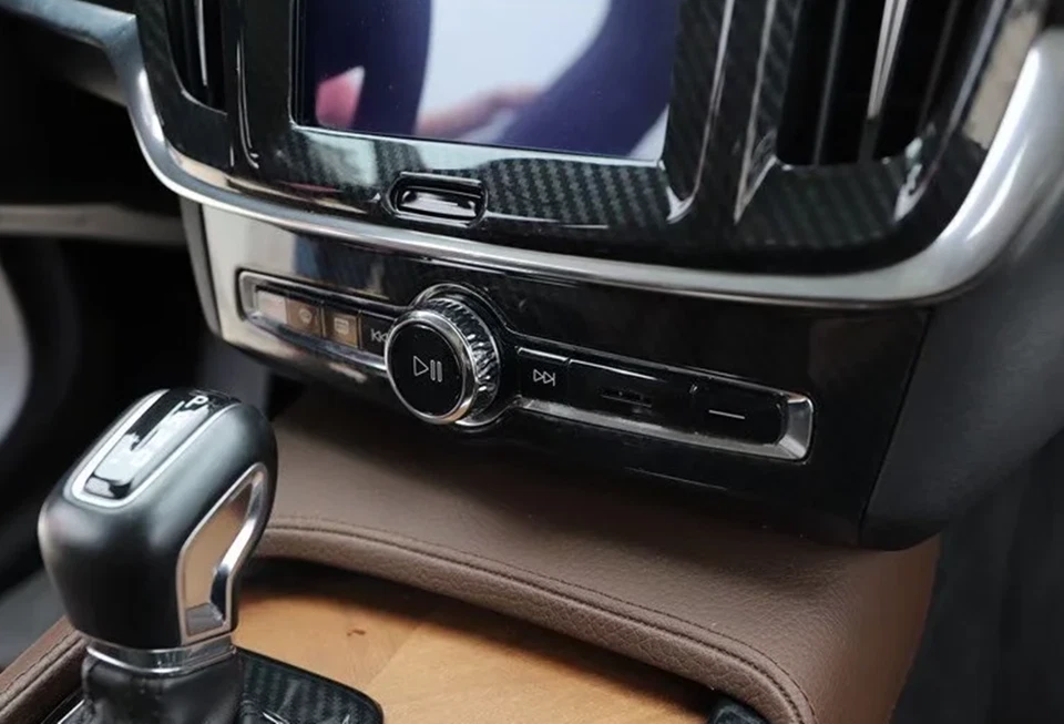 Kit de cubierta interior de coche de fibra de carbono negro 22 piezas para Volvo S90 2016-2021 Foto 2 de 4