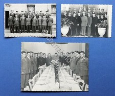 Lotto 3 fotografie di gruppo Carabinieri - Uniformi - anni '50