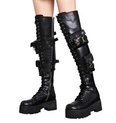 lace up knee high boots australia