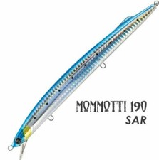 MOMMOTTI 190 COL SAR SEASPIN LURES 34 GR SINKING MINNOW LURE ITALY ARTIFICIAL?E